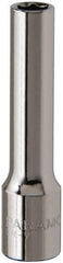 Paramount - 7/32", 1/4" Drive, Deep Hand Socket - 6 Points, 1-15/16" OAL, Steel, Chrome Finish - Best Tool & Supply