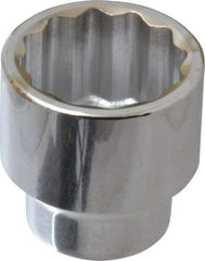 Paramount - 1/2" Drive, Standard Hand Socket - 12 Points, 1-1/2" OAL, Steel, Chrome Finish - Best Tool & Supply