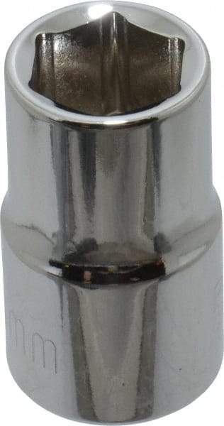 Paramount - 1/2" Drive, Standard Hand Socket - 6 Points, 1-1/2" OAL, Steel, Chrome Finish - Best Tool & Supply