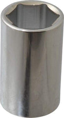 Paramount - 1-5/16", 1/2" Drive, Deep Hand Socket - 6 Points, 3-1/2" OAL, Steel, Chrome Finish - Best Tool & Supply