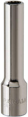 Paramount - 7/32", 1/4" Drive, Deep Hand Socket - 12 Points, 1-15/16" OAL, Steel, Chrome Finish - Best Tool & Supply