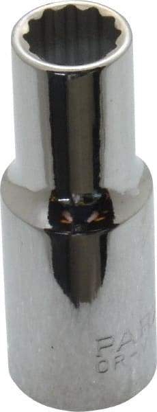 Paramount - 3/8" Drive, Deep Hand Socket - 12 Points, 1-15/16" OAL, Steel, Chrome Finish - Best Tool & Supply