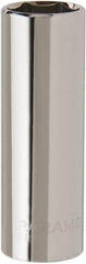 Paramount - 1/2" Drive, Deep Hand Socket - 6 Points, 3-3/32" OAL, Steel, Chrome Finish - Best Tool & Supply