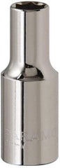 Paramount - 3/8" Drive, Deep Hand Socket - 6 Points, 1-15/16" OAL, Steel, Chrome Finish - Best Tool & Supply