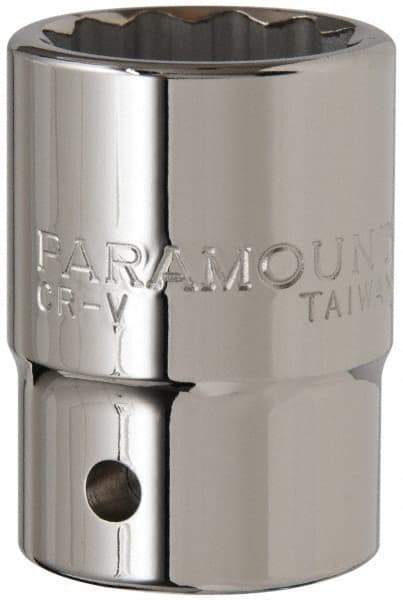 Paramount - 1-1/16", 3/4" Drive, Standard Hand Socket - 12 Points, 2" OAL - Best Tool & Supply