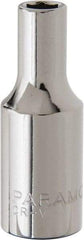 Paramount - 3/8" Drive, Deep Hand Socket - 6 Points, 1-15/16" OAL, Steel, Chrome Finish - Best Tool & Supply