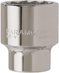 Paramount - 3/4" Drive, Standard Hand Socket - 12 Points, 2-45/64" OAL, Steel, Chrome Finish - Best Tool & Supply