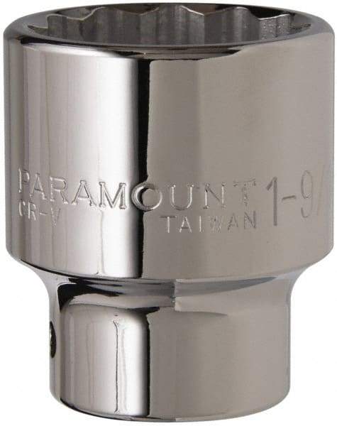 Paramount - 1-9/16", 3/4" Drive, Standard Hand Socket - 12 Points, 2-5/8" OAL - Best Tool & Supply