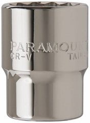 Paramount - 3/4" Drive, Standard Hand Socket - 12 Points, 2-5/16" OAL, Steel, Chrome Finish - Best Tool & Supply