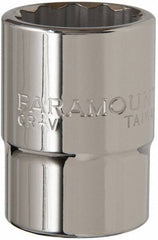 Paramount - 3/4" Drive, Standard Hand Socket - 12 Points, 2-5/16" OAL, Steel, Chrome Finish - Best Tool & Supply