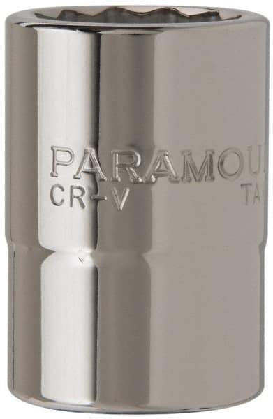 Paramount - 3/4" Drive, Standard Hand Socket - 12 Points, 2-13/64" OAL, Steel, Chrome Finish - Best Tool & Supply