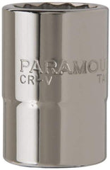 Paramount - 3/4" Drive, Standard Hand Socket - 12 Points, 2-13/64" OAL, Steel, Chrome Finish - Best Tool & Supply