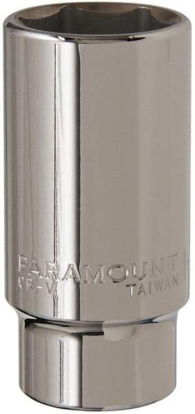 Paramount - 1-1/4", 3/4" Drive, Deep Hand Socket - 6 Points, 3-1/2" OAL, Steel, Chrome Finish - Best Tool & Supply