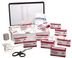 Ability One - 250 Piece, 25 Person, Full First Aid Kit - 10" Wide x 2-3/4" Deep x 14-1/2" High, Metal Case - Best Tool & Supply