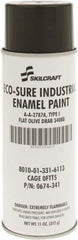 Ability One - Olive Drab, Flat, Enamel Spray Paint - 8 to 10 Sq Ft per Can, 11 oz Container - Best Tool & Supply