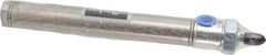 Parker - 4" Stroke x 3/4" Bore Double Acting Air Cylinder - 1/8 Port, 1/4-28 Rod Thread, 250 Max psi, 14 to 140°F - Best Tool & Supply