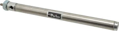 Parker - 8" Stroke x 3/4" Bore Double Acting Air Cylinder - 1/8 Port, 1/4-28 Rod Thread, 250 Max psi, 14 to 140°F - Best Tool & Supply