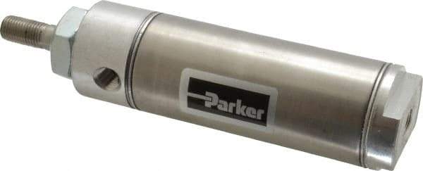 Parker - 2" Stroke x 1-1/2" Bore Double Acting Air Cylinder - 1/8 Port, 7/16-20 Rod Thread, 250 Max psi, 14 to 140°F - Best Tool & Supply