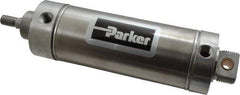 Parker - 4" Stroke x 2-1/2" Bore Double Acting Air Cylinder - 1/4 Port, 1/2-20 Rod Thread, 250 Max psi, 14 to 140°F - Best Tool & Supply