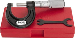 Starrett - 0 to 1" Range, 0.0001" Graduation, Mechanical Outside Micrometer - Friction Thimble, Accurate to 0.00005" - Best Tool & Supply