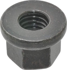 Gibraltar - M10, 22mm Flange Diam, 15mm High, 16mm Across Flats, Flange Nut - Grade 10 Steel, Black Phosphate Finish, 4" Flange Height, DIN 6331 - Best Tool & Supply