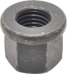 Gibraltar - M16, 31mm Flange Diam, 24mm High, 24mm Across Flats, Flange Nut - Grade 10 Steel, Black Phosphate Finish, 5" Flange Height, DIN 6331 - Best Tool & Supply