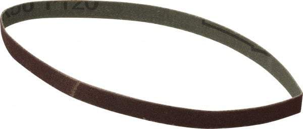 Tru-Maxx - 3/8" Wide x 13" OAL, 120 Grit, Aluminum Oxide Abrasive Belt - Aluminum Oxide, Fine, Coated - Best Tool & Supply