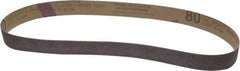 Tru-Maxx - 1" Wide x 30" OAL, 80 Grit, Aluminum Oxide Abrasive Belt - Aluminum Oxide, Medium, Coated - Best Tool & Supply