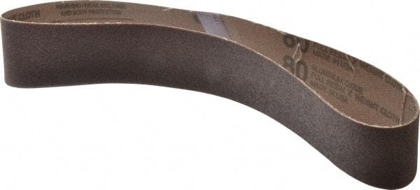 Tru-Maxx - 2" Wide x 30" OAL, 80 Grit, Aluminum Oxide Abrasive Belt - Aluminum Oxide, Medium, Coated - Best Tool & Supply