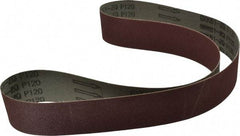 Tru-Maxx - 2" Wide x 48" OAL, 120 Grit, Aluminum Oxide Abrasive Belt - Aluminum Oxide, Fine, Coated - Best Tool & Supply