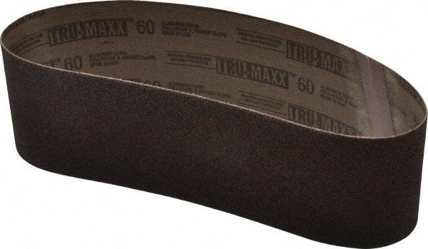 Tru-Maxx - 3" Wide x 24" OAL, 60 Grit, Aluminum Oxide Abrasive Belt - Aluminum Oxide, Medium, Coated - Best Tool & Supply