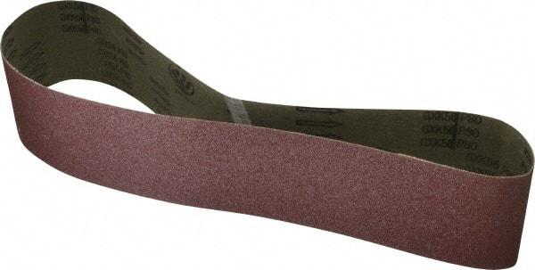 Tru-Maxx - 4" Wide x 48" OAL, 80 Grit, Aluminum Oxide Abrasive Belt - Aluminum Oxide, Medium, Coated - Best Tool & Supply