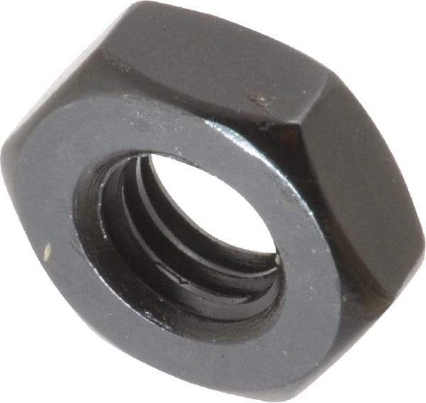 Gibraltar - 3/8-16 UNC Alloy Steel Right Hand Heavy Hex Jam Nut - 11/16" Across Flats, 15/64" High, Black Oxide Finish - Best Tool & Supply