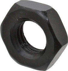 Gibraltar - 3/4-10 UNC Alloy Steel Right Hand Heavy Hex Jam Nut - 1-1/4" Across Flats, 27/64" High, Black Oxide Finish - Best Tool & Supply