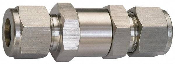 Ham-Let - 3/8" Stainless Steel Check Valve - Inline, Comp x Comp, 3,000 WOG - Best Tool & Supply