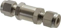 Ham-Let - 1/4" Stainless Steel Check Valve - Inline, Comp x Comp, 3,000 WOG - Best Tool & Supply