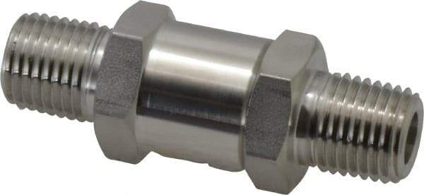 Ham-Let - 1/4" Stainless Steel Check Valve - Inline, MNPT x MNPT, 3,000 WOG - Best Tool & Supply