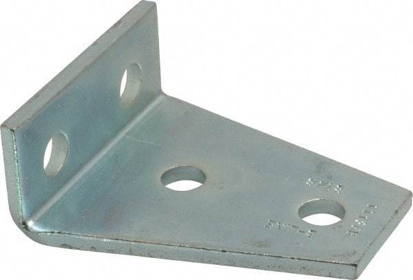 Cooper B-Line - Zinc Plated Carbon Steel 4 Hole Gusseted Strut Shelf Bracket - 1/2" Bolt, 4 Holes, Used with Cooper B Line Channel & Strut (All Sizes Except B62 & B72) - Best Tool & Supply