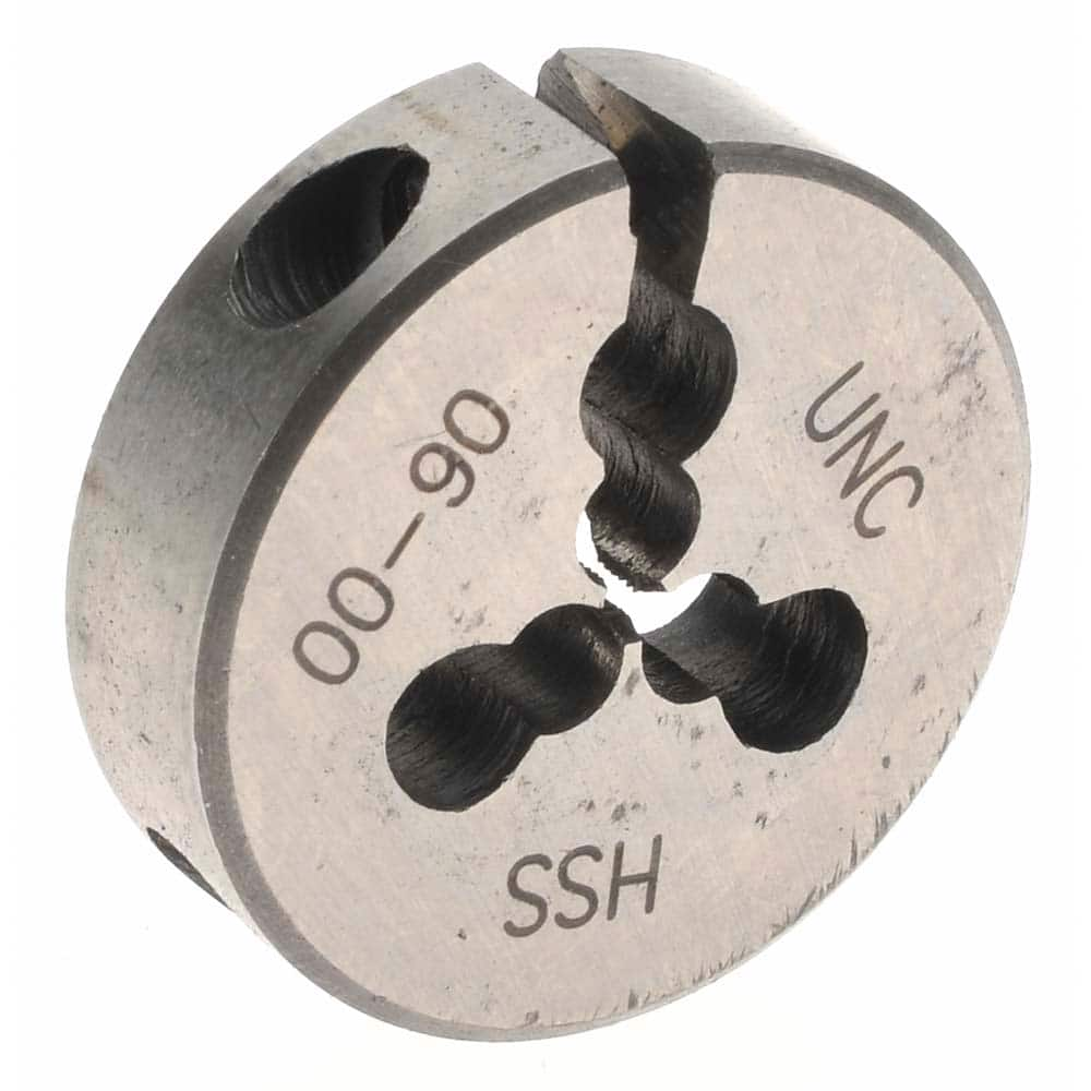 Gyros Precision Tools - #00-90 UNS High Speed Steel Round Adjustable Die - Best Tool & Supply