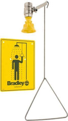 Bradley - Plumbed Drench Showers Mount: Vertical Shower Head Material: Plastic - Best Tool & Supply