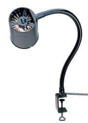 Made in USA - 18 Inch, Gooseneck, Clamp on, Incandescent, Black, General Purpose Task Light - 100 Watt, 120 Volt, Nonmagnifying - Best Tool & Supply