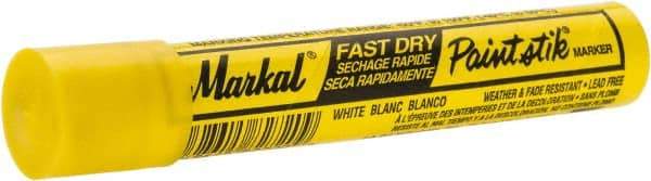 Markal - White Paint Marker - Round Crayon Tip, Alcohol Base Ink - Best Tool & Supply