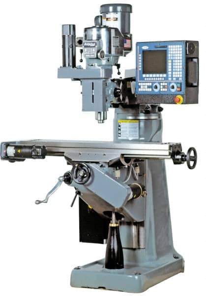 Bridgeport - 48" Long x 9" Wide, 3 Phase Fagor 8055-i CNC Milling Machine - Variable Speed Pulley Control, R8 Taper, 3 hp - Best Tool & Supply