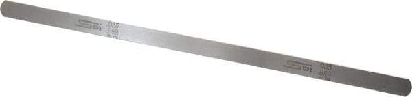 SPI - 0.035 Inch Thick x 1/2 Inch Wide x 12 Inch Leaf Length, Parallel Feeler Gage - High Carbon Steel - Best Tool & Supply