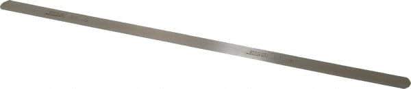 SPI - 0.25mm Thick x 1/2 Inch Wide x 12 Inch Leaf Length, Parallel Feeler Gage - High Carbon Steel - Best Tool & Supply