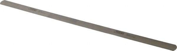 SPI - 0.4mm Thick x 1/2 Inch Wide x 12 Inch Leaf Length, Parallel Feeler Gage - High Carbon Steel - Best Tool & Supply