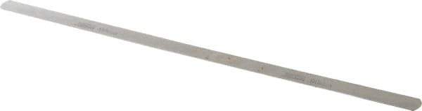 SPI - 0.9mm Thick x 1/2 Inch Wide x 12 Inch Leaf Length, Parallel Feeler Gage - High Carbon Steel - Best Tool & Supply