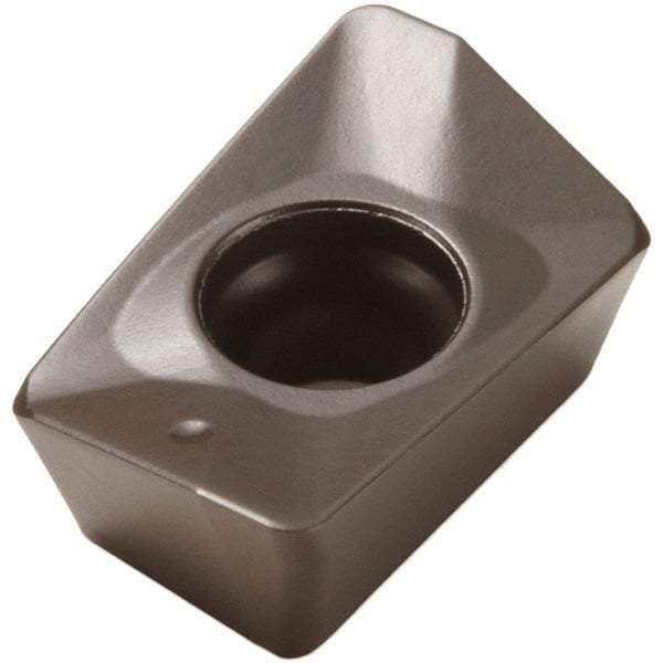 Seco - XOMX120408 M12 Grade MP2500 Carbide Milling Insert - TiCN/Al2O3 Finish, 0.163" Thick, 0.031" Corner Radius - Best Tool & Supply