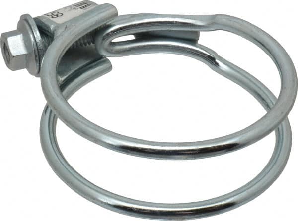 Made in USA - 1-1/8" Wide, Steel Wire Clamp for Tube & Hose - Best Tool & Supply