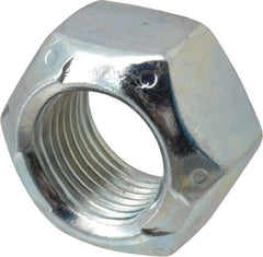 Value Collection - 5/8-18 UNF Grade C Hex Lock Nut with Distorted Thread - 15/16" Width Across Flats, Cadmium Clear-Plated Finish - Best Tool & Supply